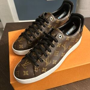 Brown monogram LV shoes